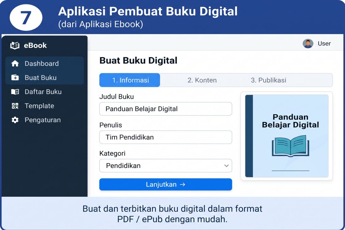 Jasa Pembuatan Aplikasi Pembuat Buku Digital